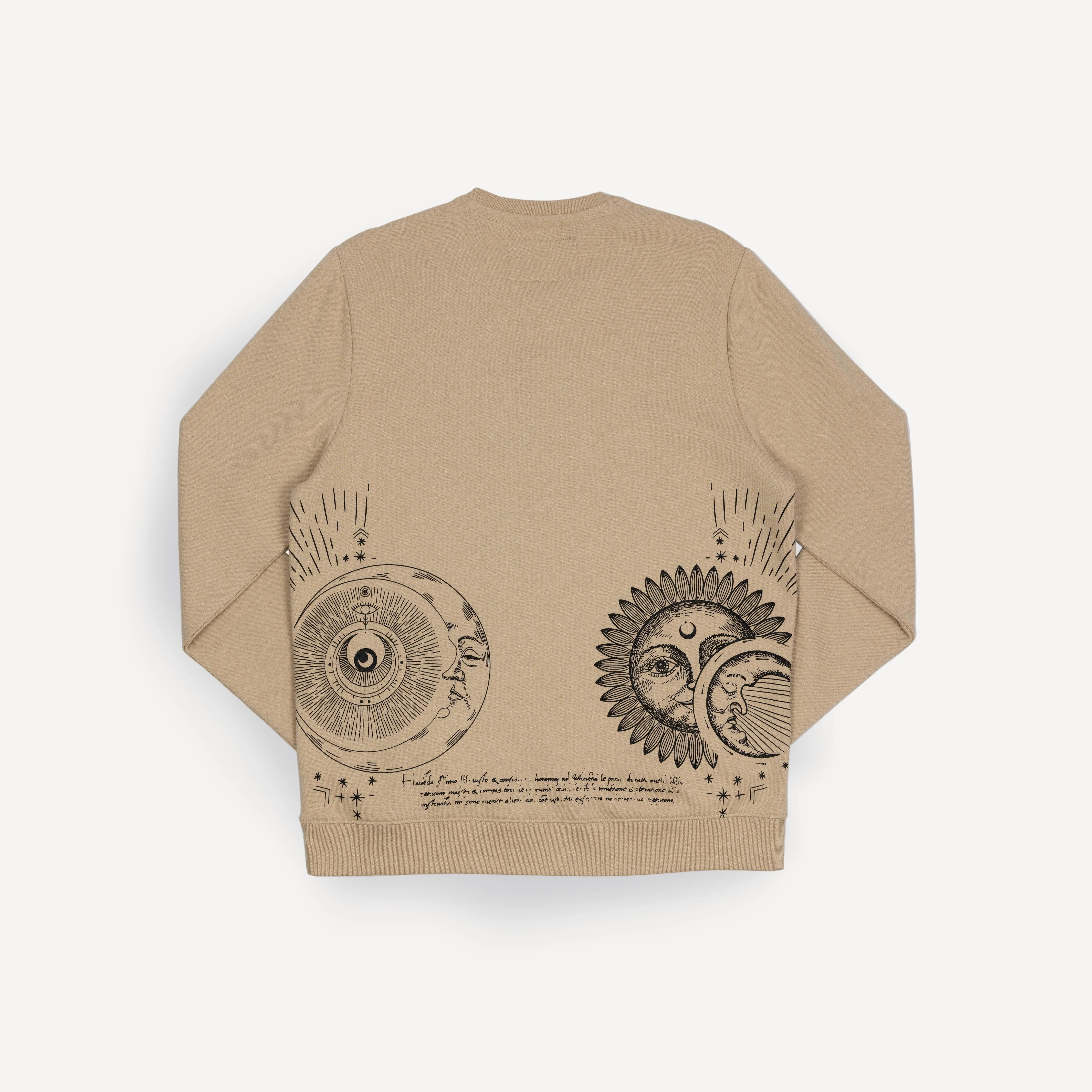 Gender Neutral Graphic Wraparound Crewneck Sweatshirt - Fields of Rye / One Universe