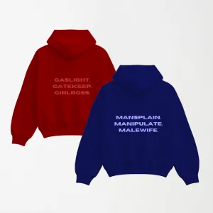 Girlboss Malewife - Valentines Special Graphic Hoodies (Pair)