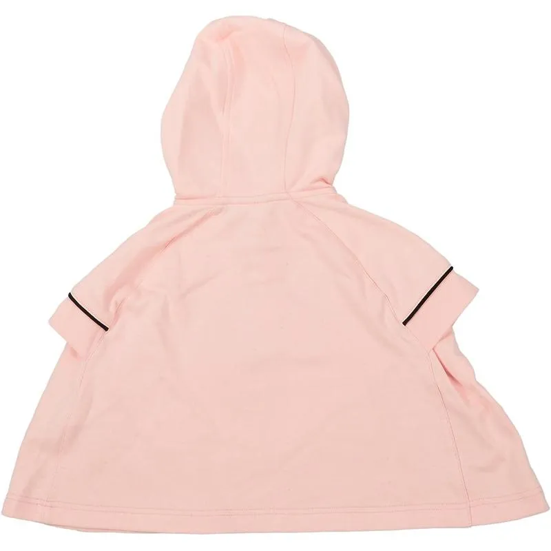 Girls Pink Jersey Hooded top