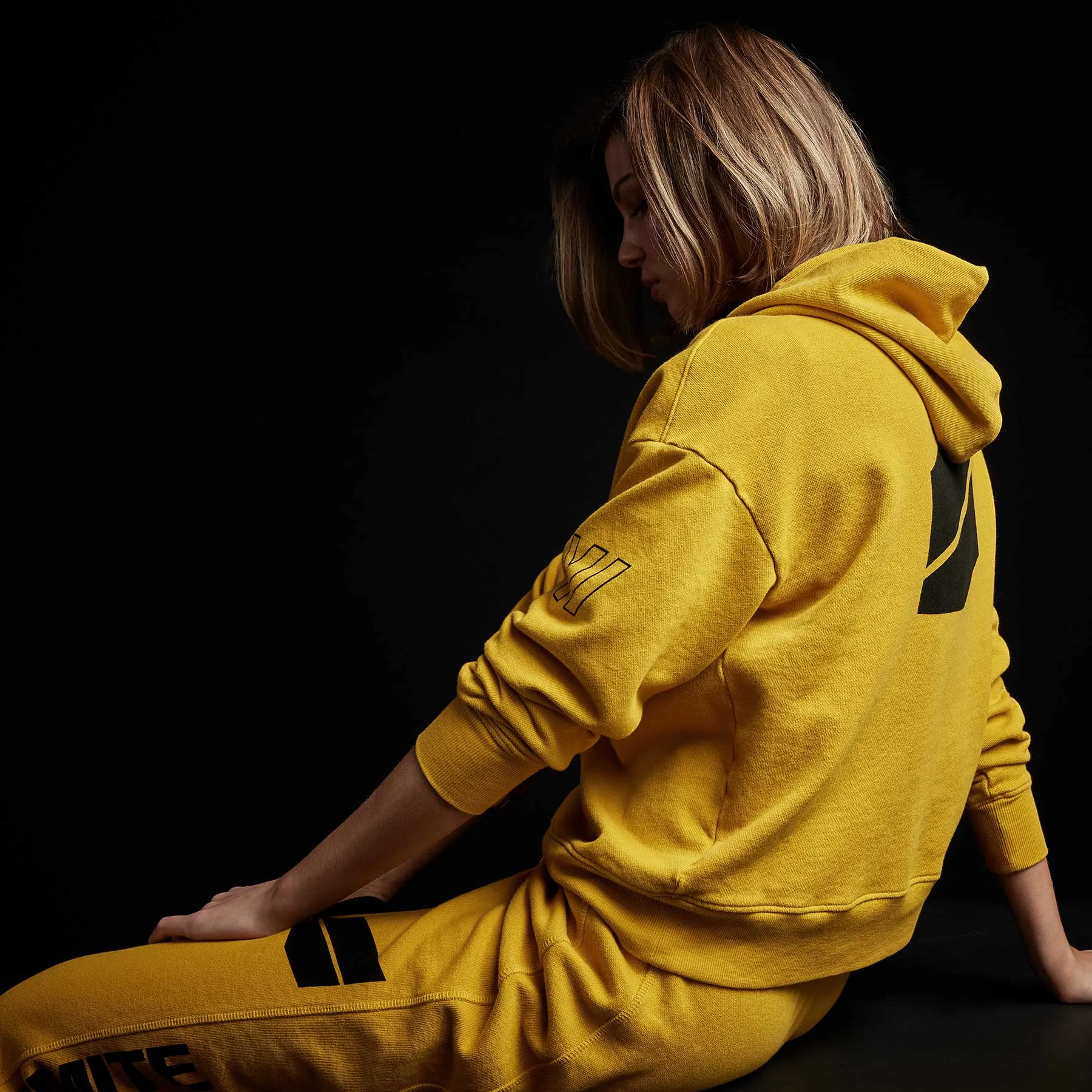 Graphic Pullover Hoodie - Crocus Yellow