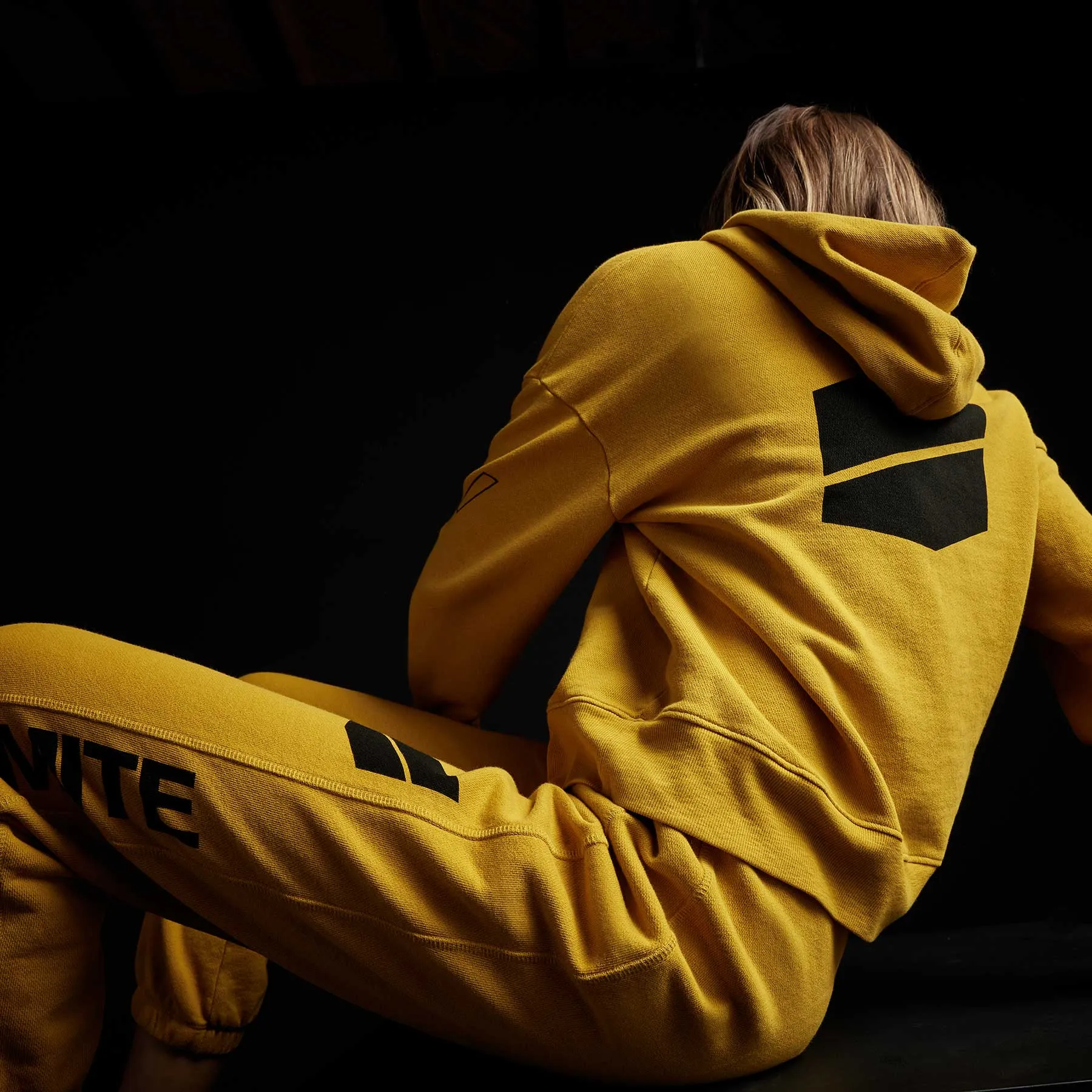Graphic Pullover Hoodie - Crocus Yellow