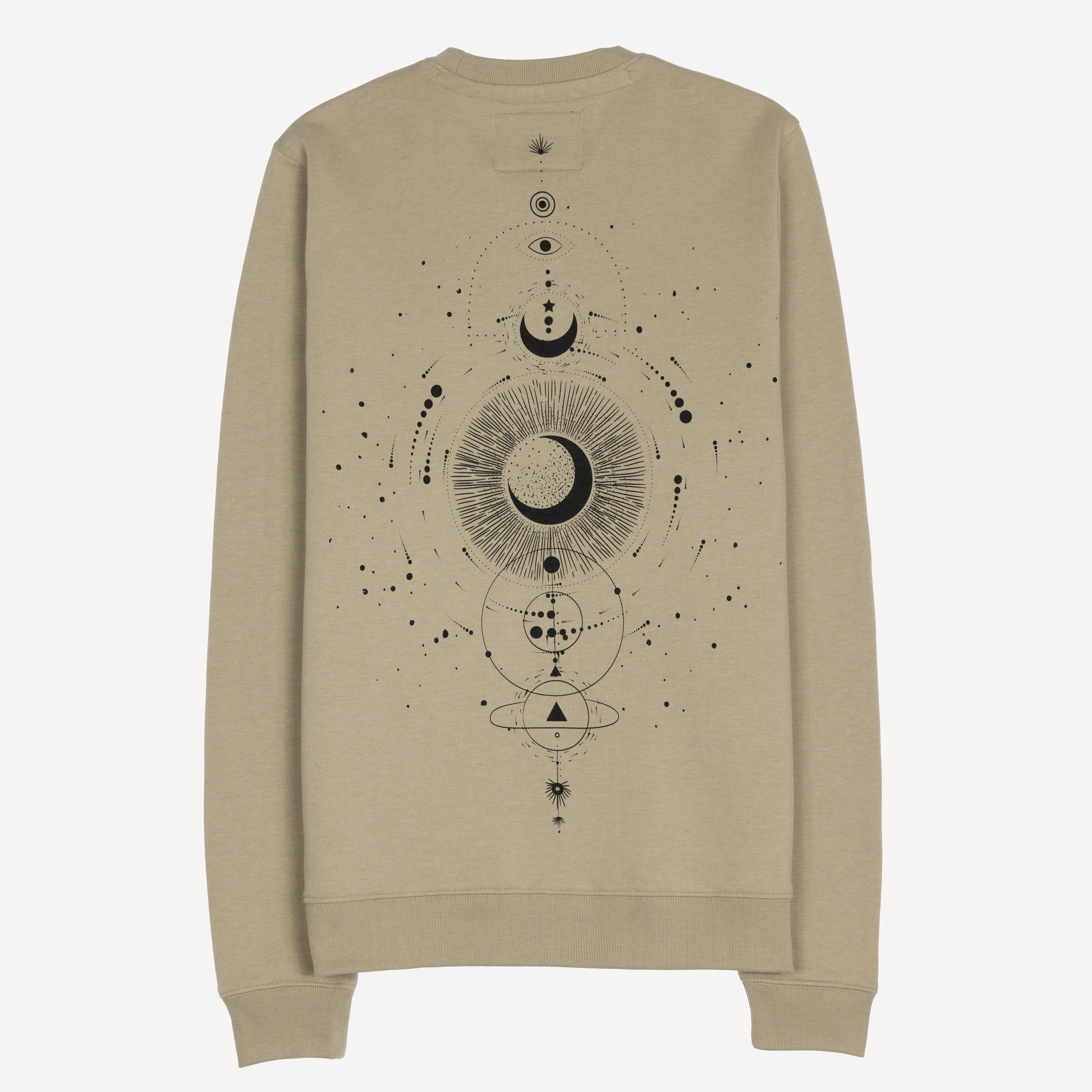 Graphic Wraparound Crewneck Pullover Sweatshirt - Elm / Celestial