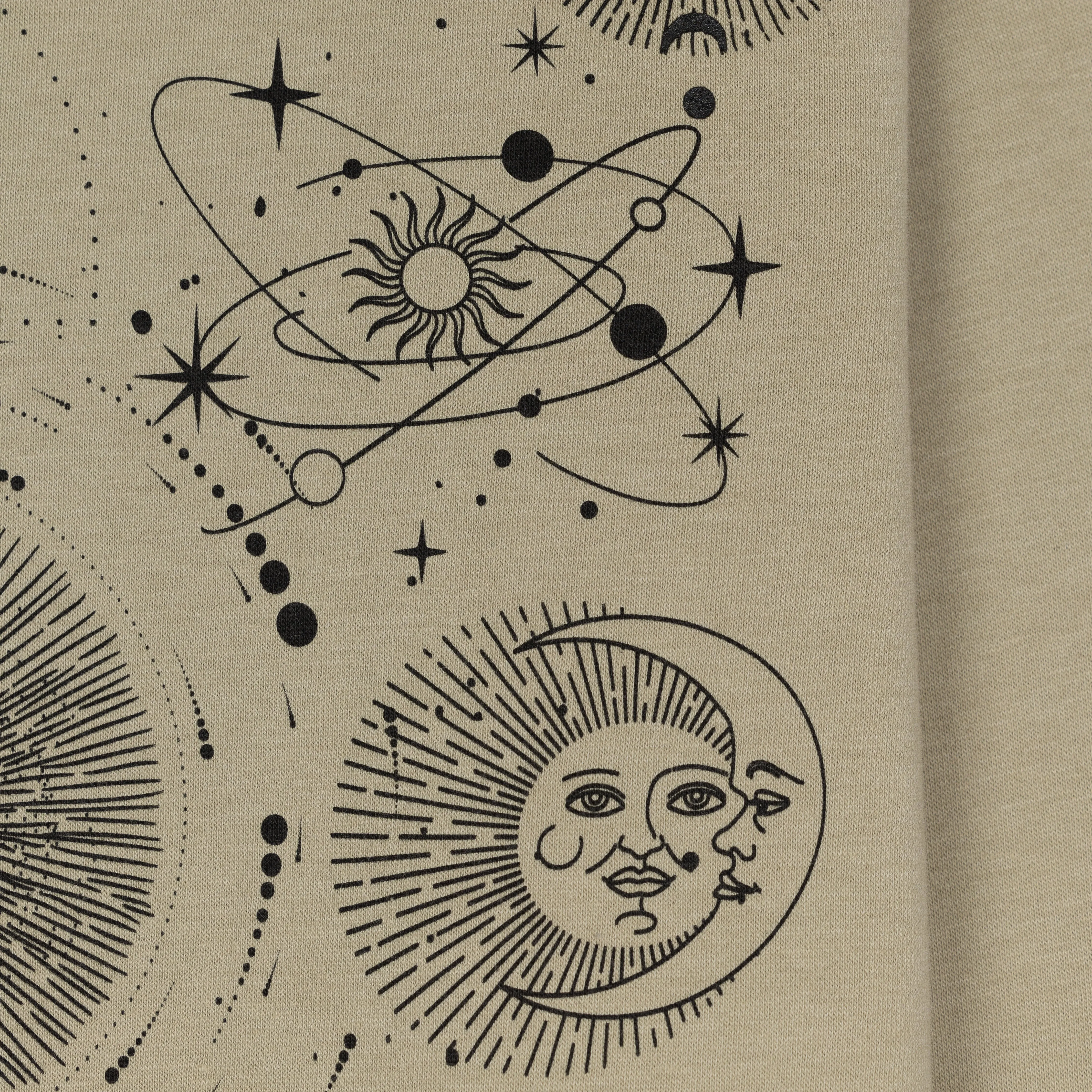 Graphic Wraparound Crewneck Pullover Sweatshirt - Elm / Celestial