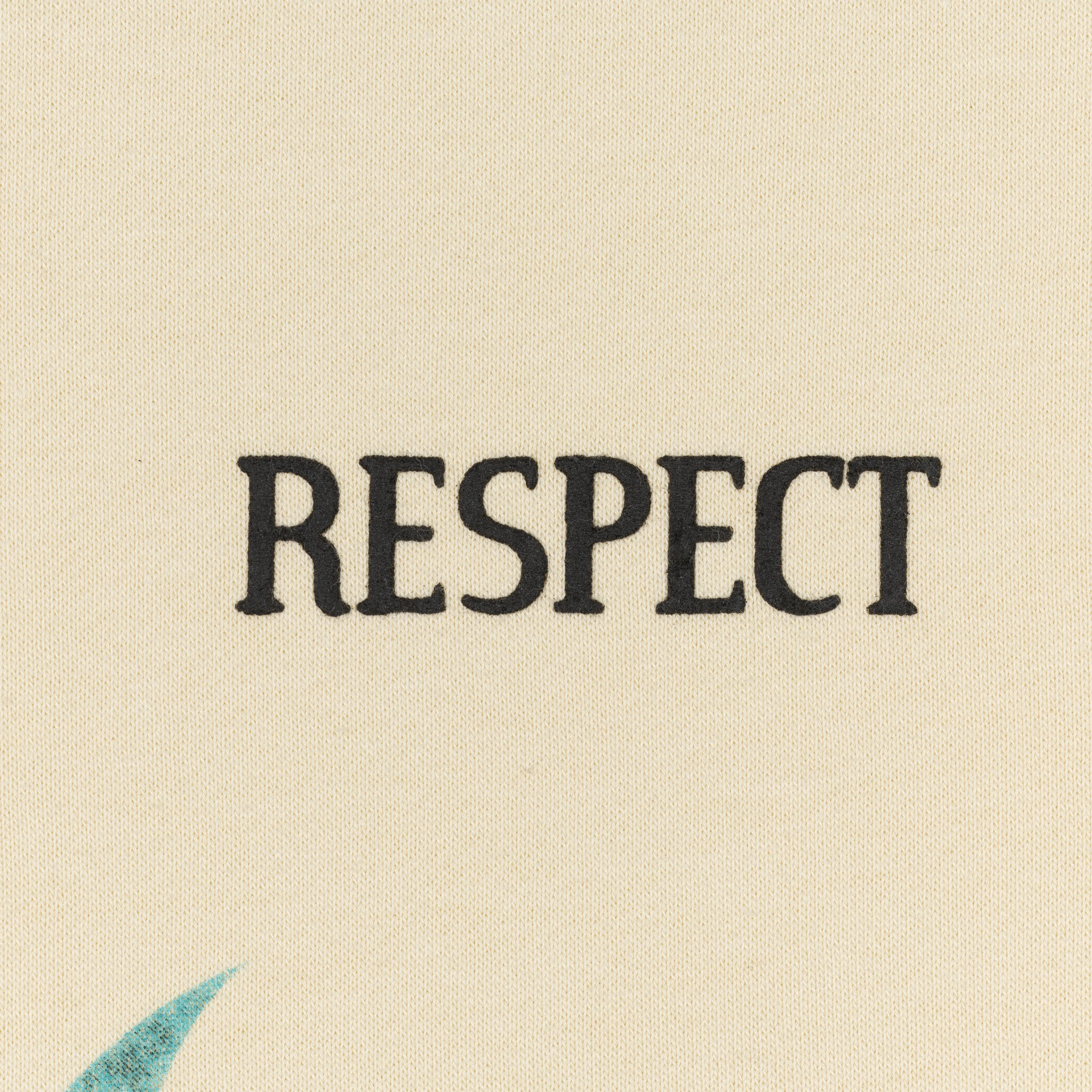 Graphic Wraparound Crewneck Pullover Sweatshirt - Seedpearl / Respect
