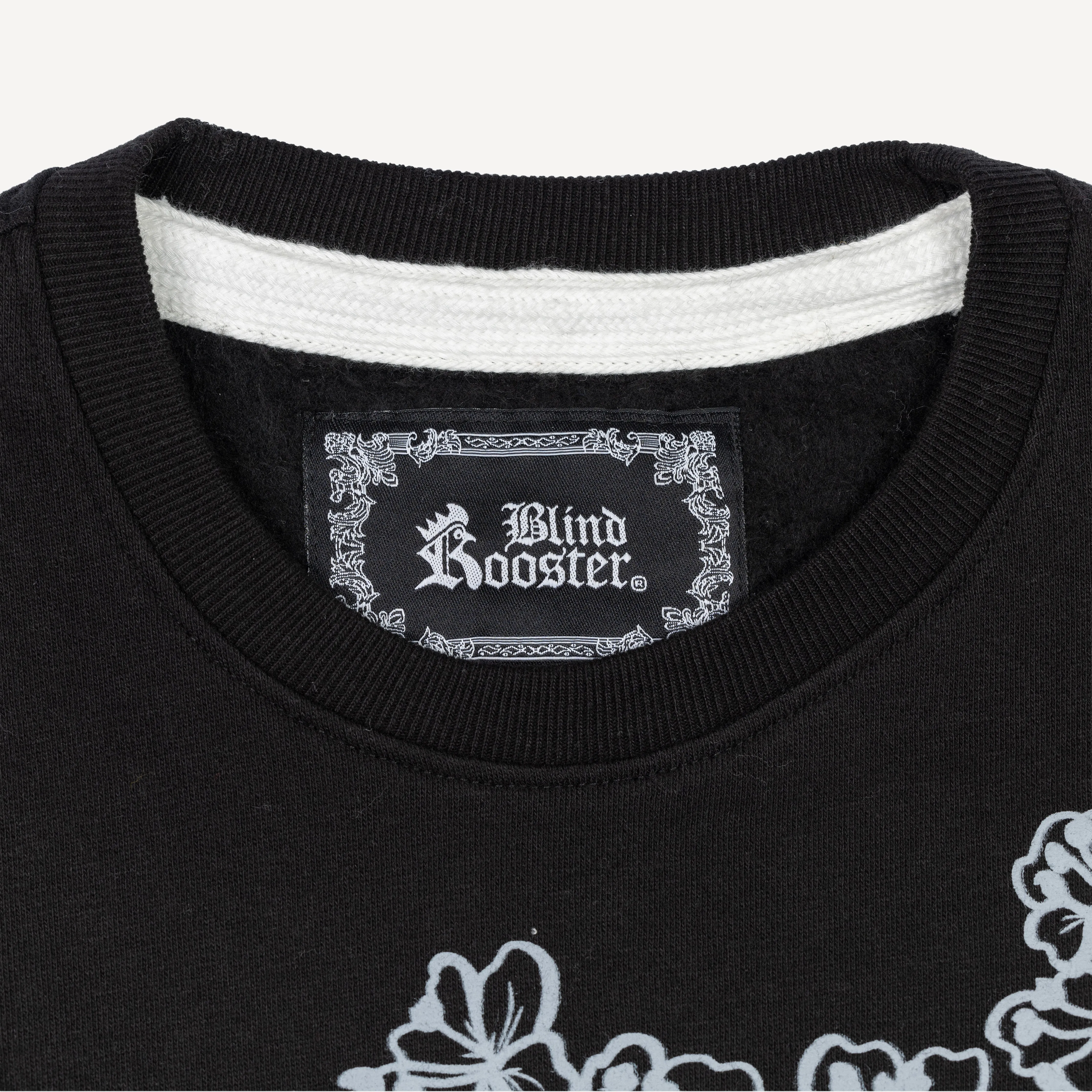 Graphic Wraparound Crewneck Sweatshirt - Black / Respect