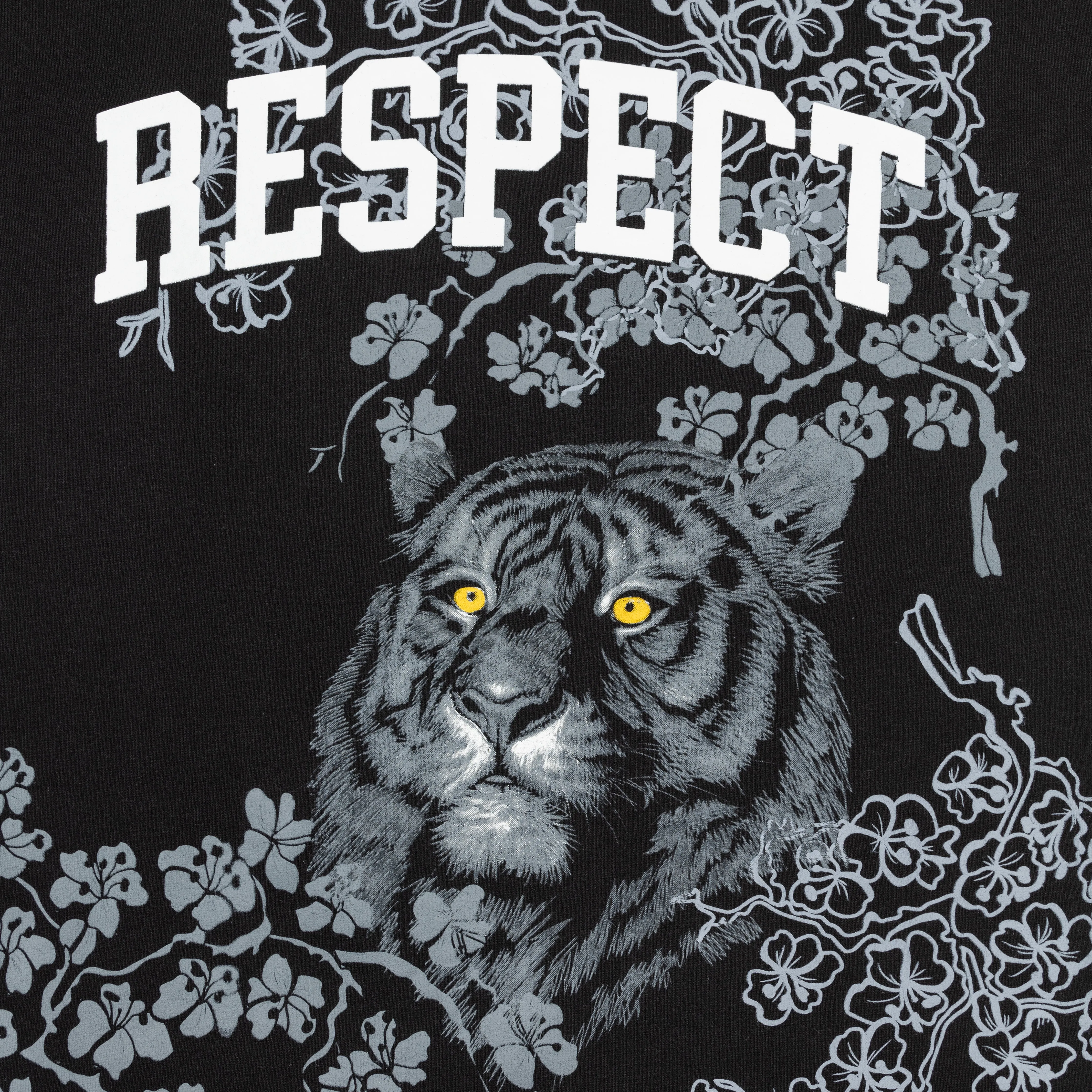 Graphic Wraparound Crewneck Sweatshirt - Black / Respect