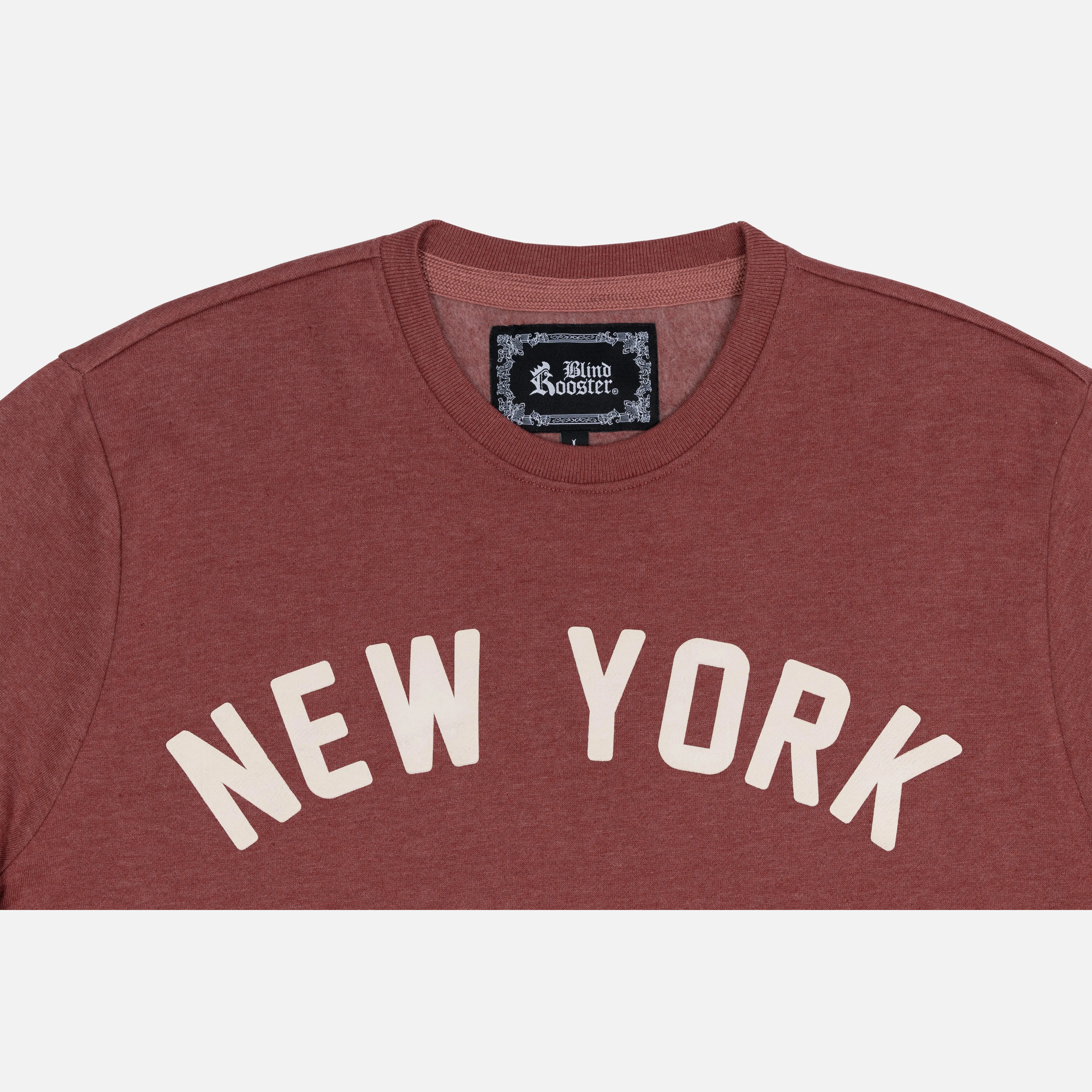 Graphic Wraparound Crewneck Sweatshirt - Cowhide / New York