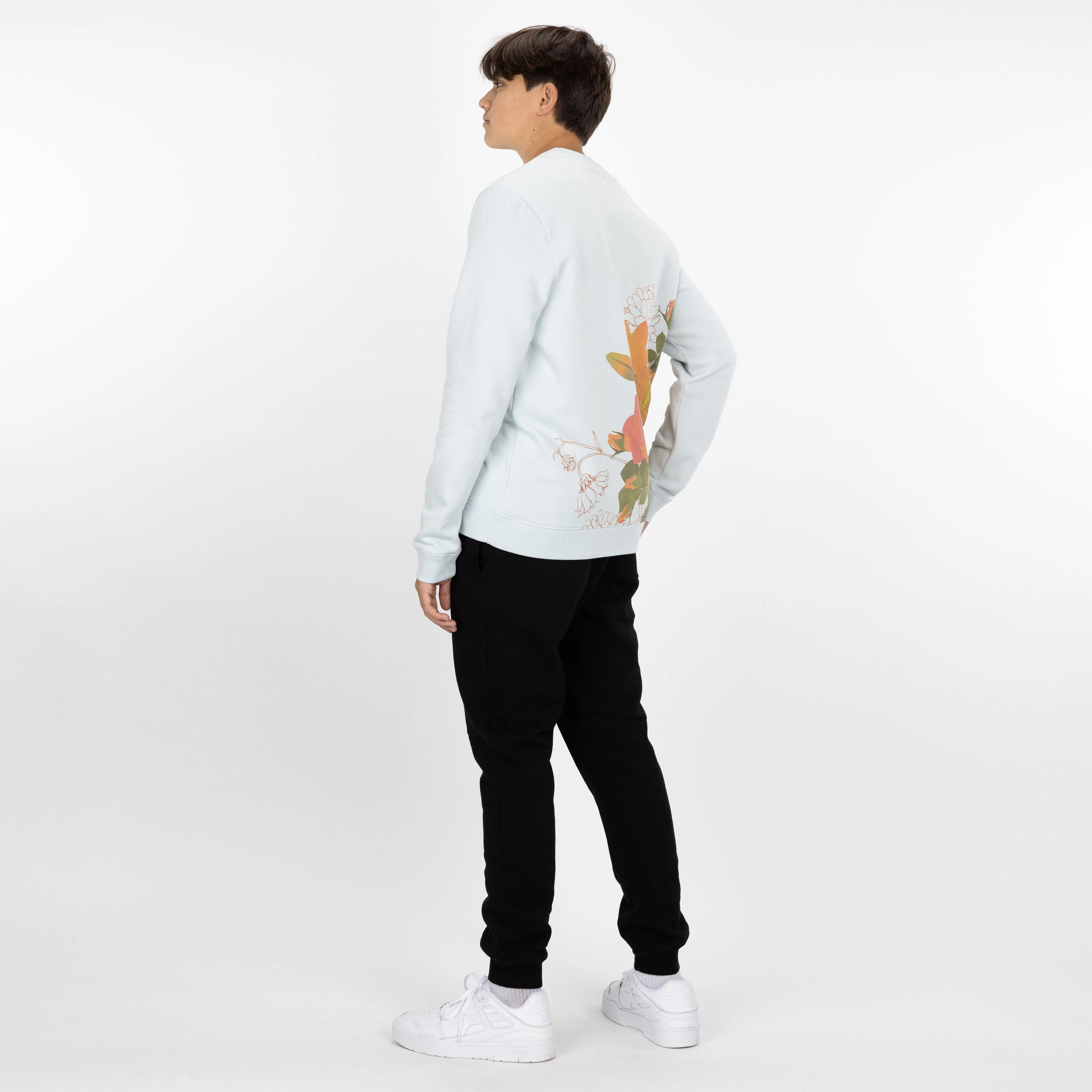 Graphic Wraparound Crewneck Sweatshirt - Plein Air / Believe