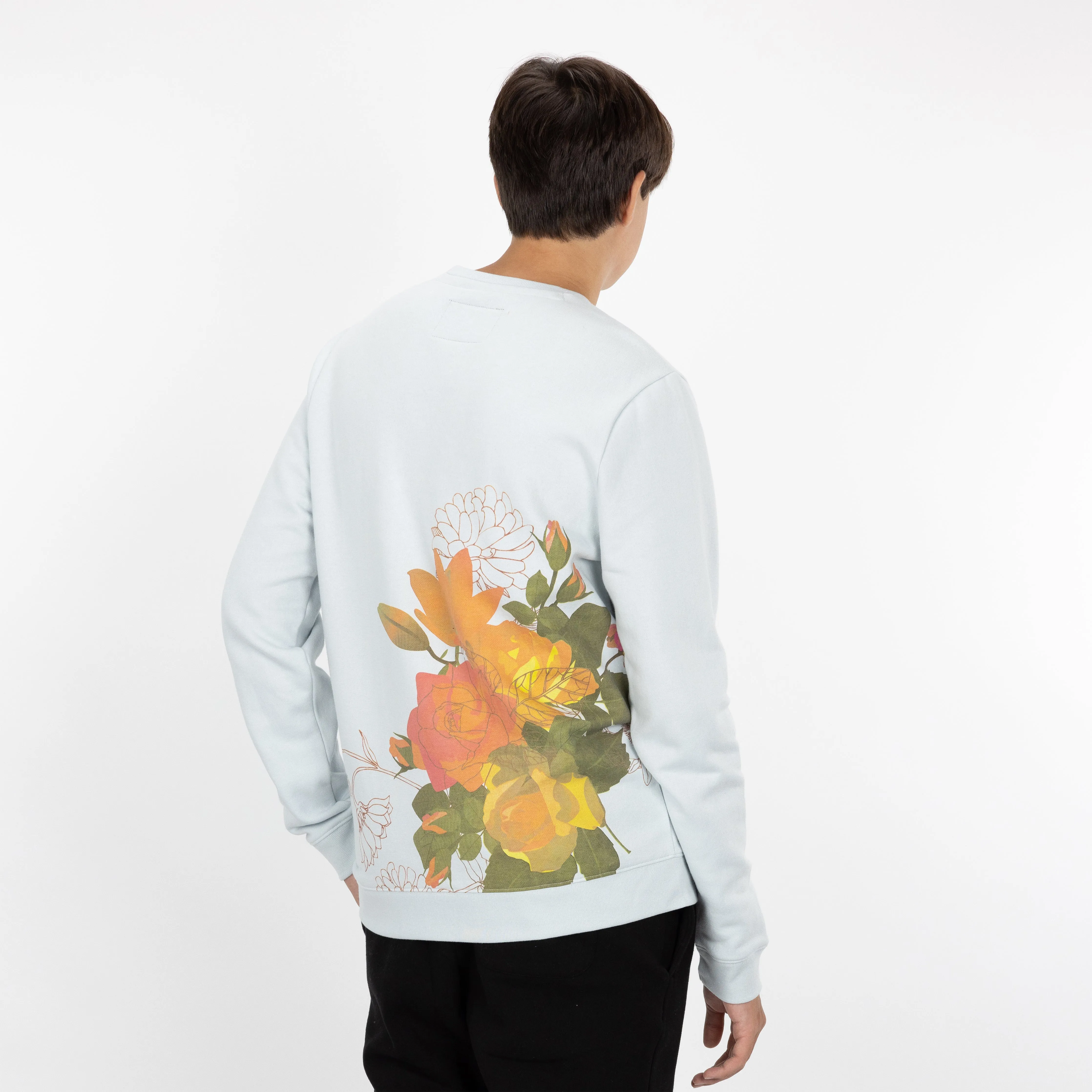 Graphic Wraparound Crewneck Sweatshirt - Plein Air / Believe