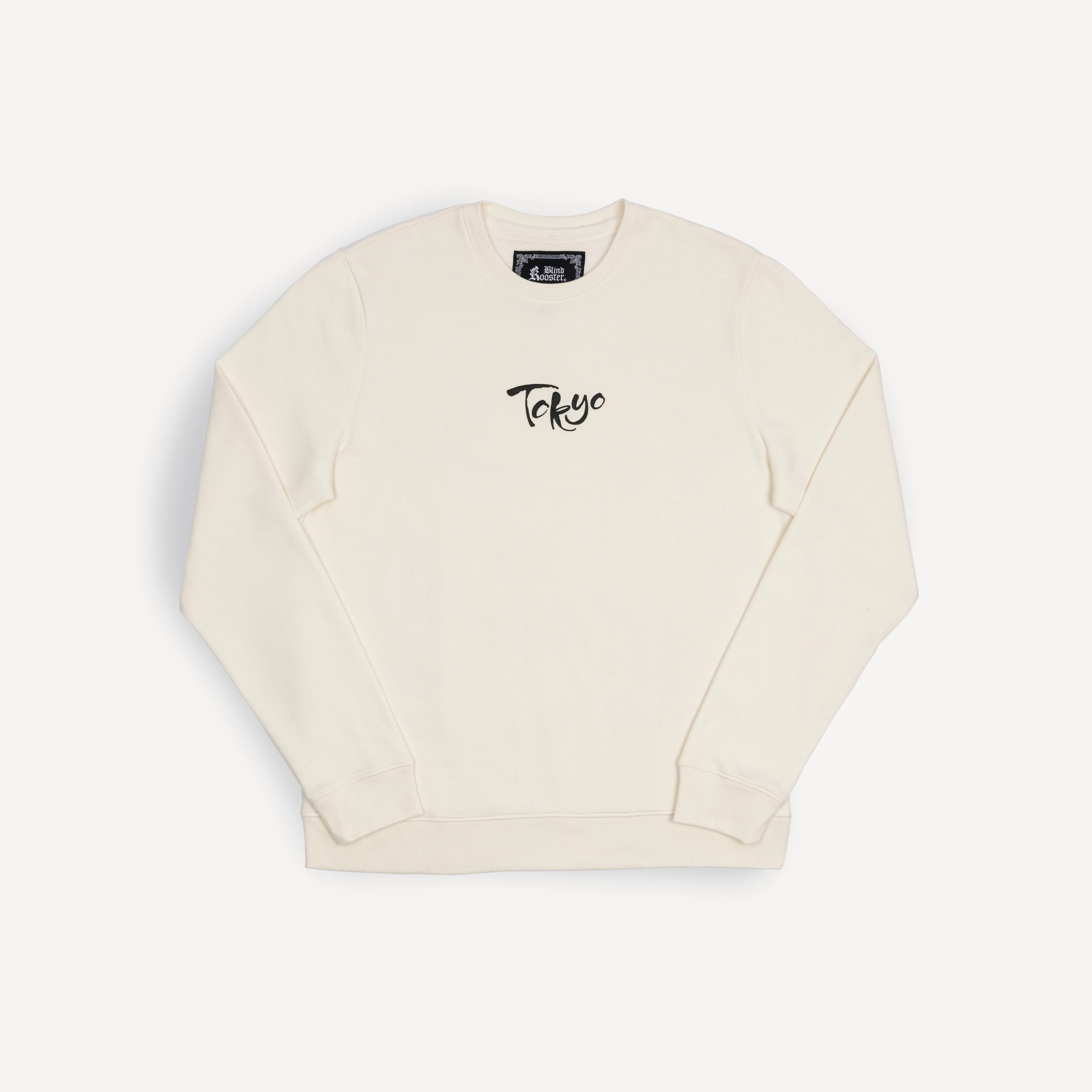 Graphic Wraparound Crewneck Sweatshirt - Tofu / Tokyo