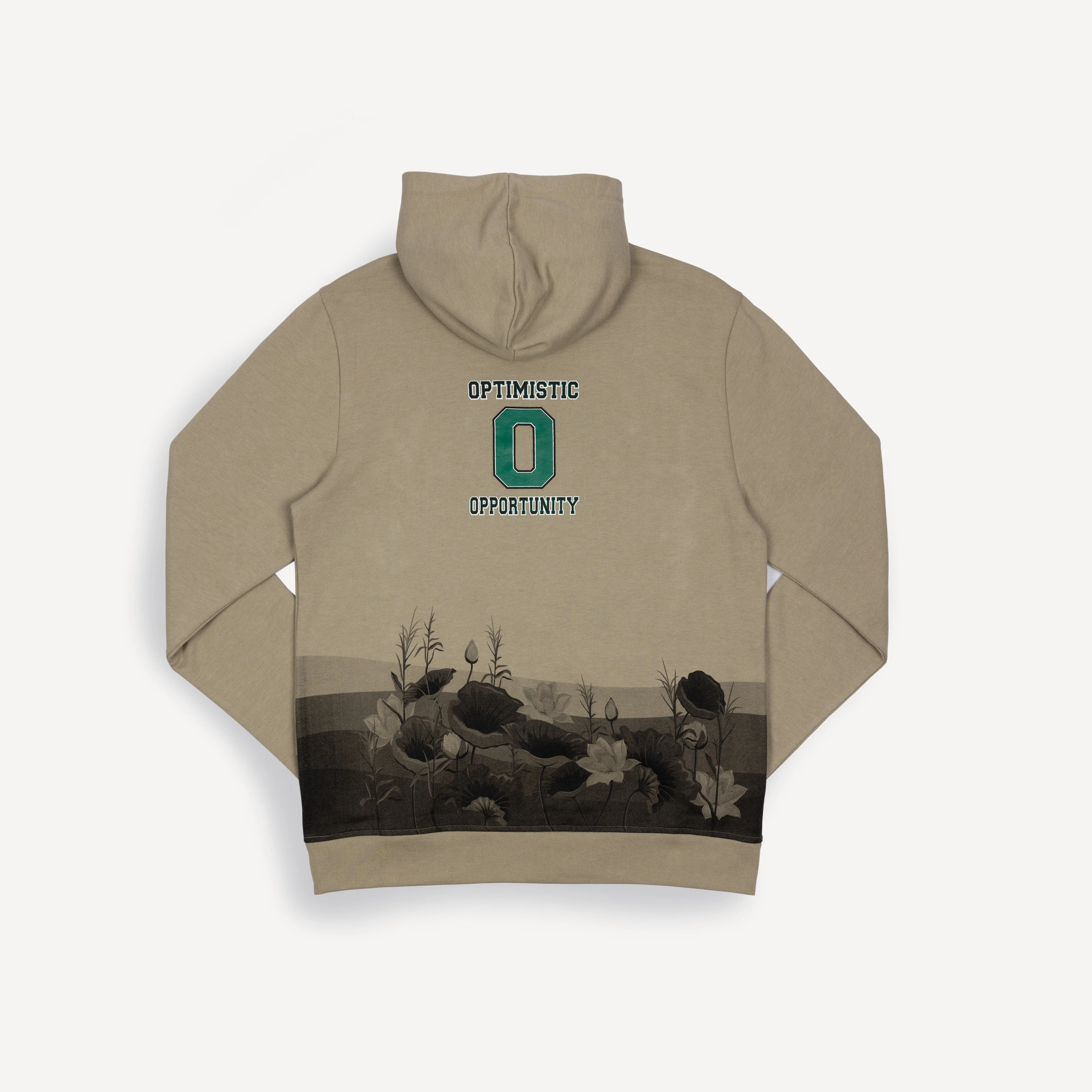 Graphic Wraparound Hoodie - Elm / Good Vibes