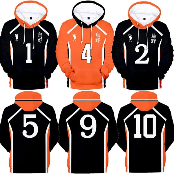 Haikyuu No.4 Cosplay Costumes Jersey Hoodie