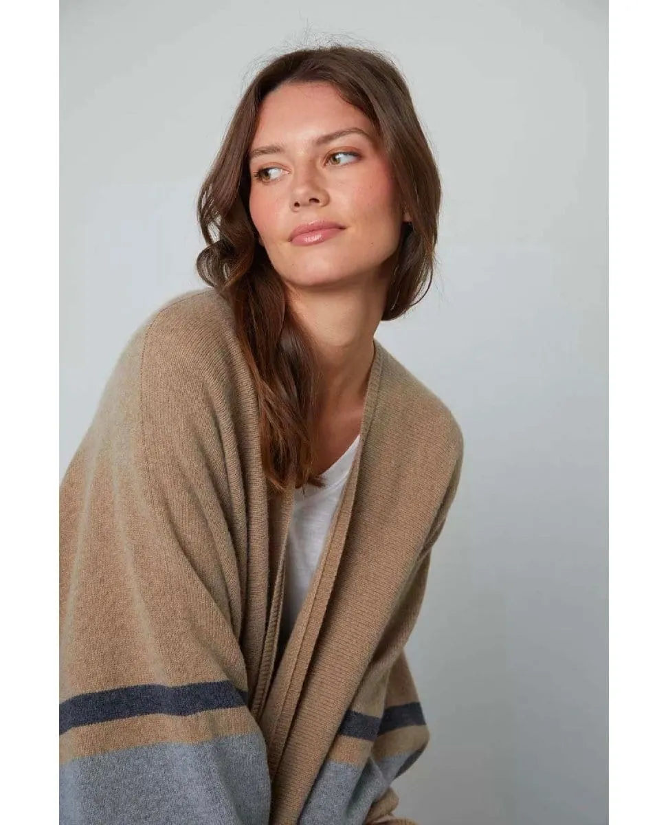 Harper Open Front Poncho Oatmeal