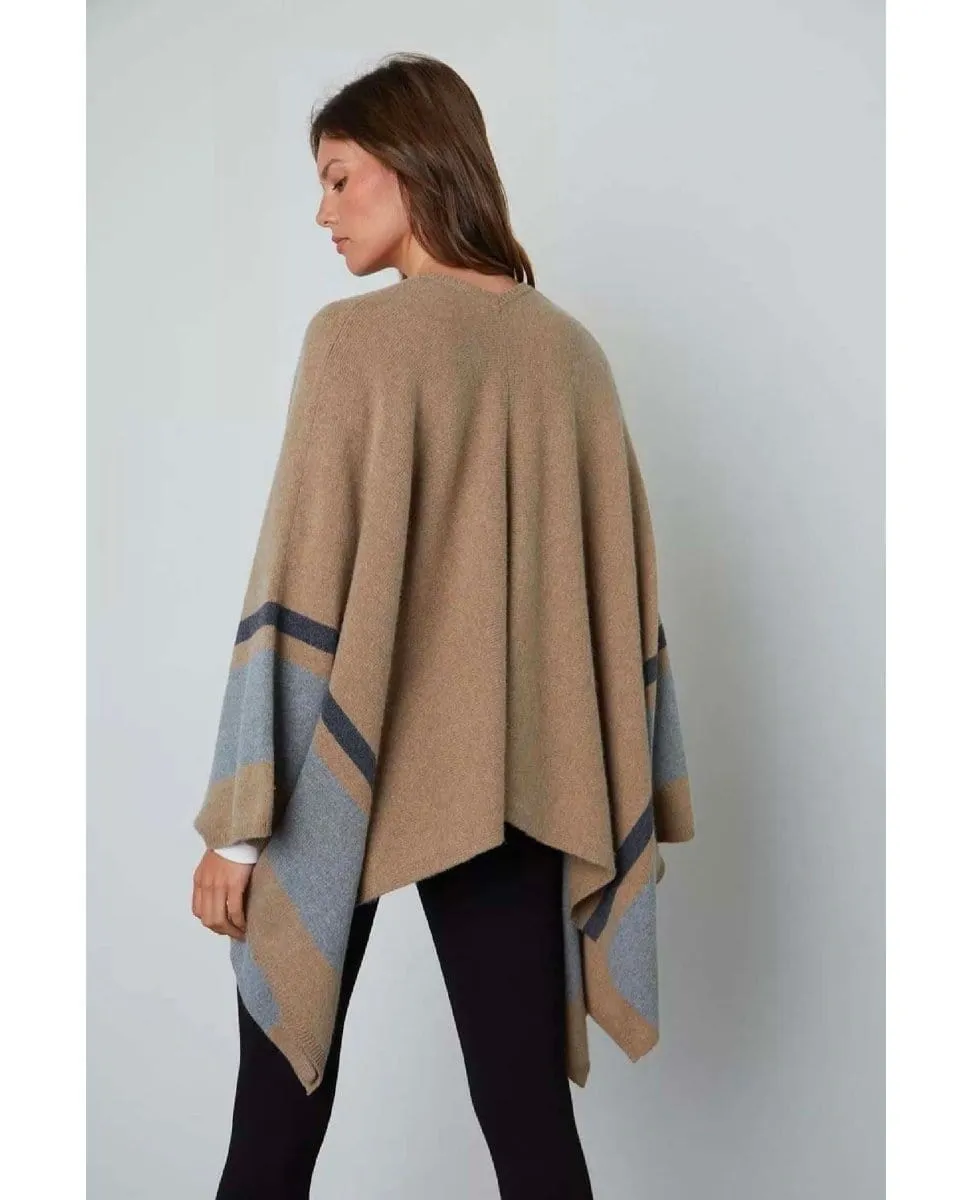 Harper Open Front Poncho Oatmeal