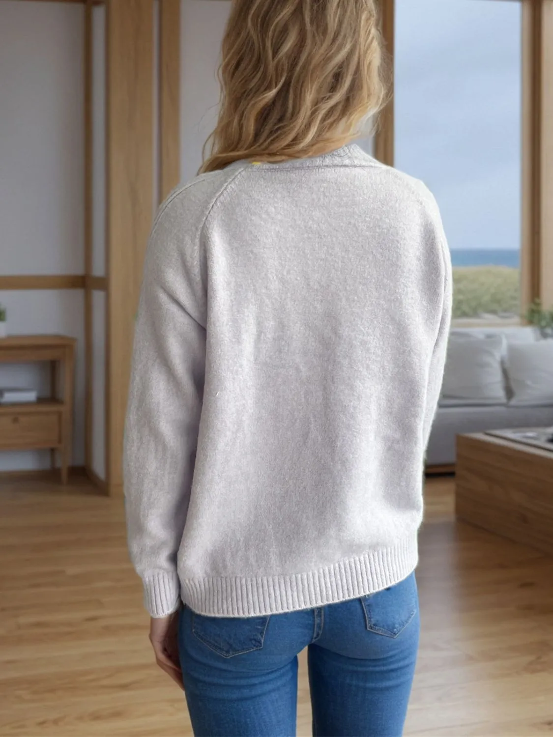 Hazel Blues® |  Mock Neck Long Sleeve Sweater