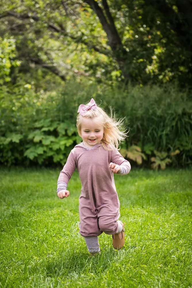 Heather Mauve Bamboo Romper