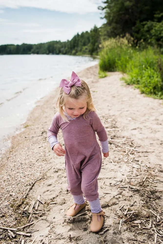 Heather Mauve Bamboo Romper