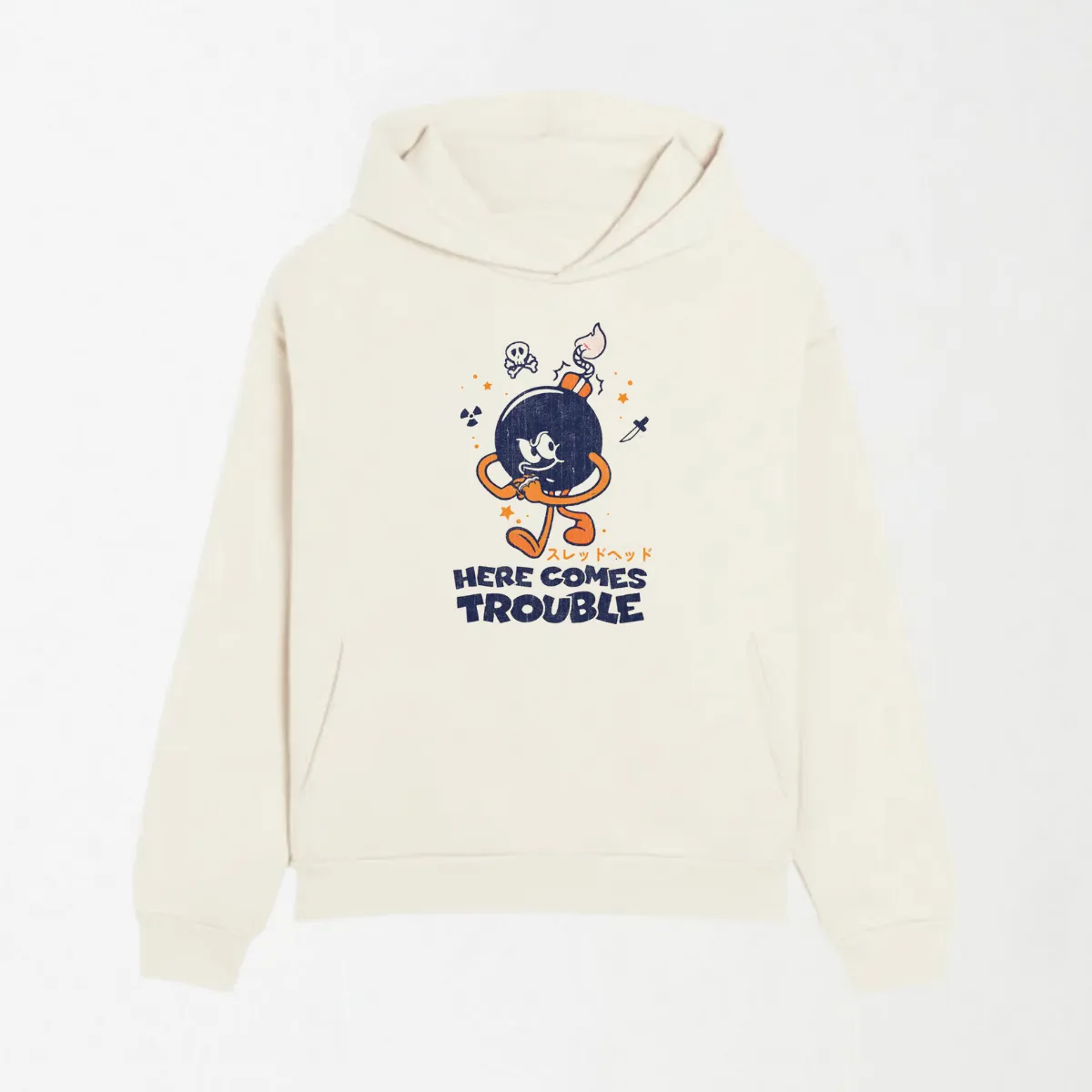 Here Comes Trouble - Graphic Hoodie