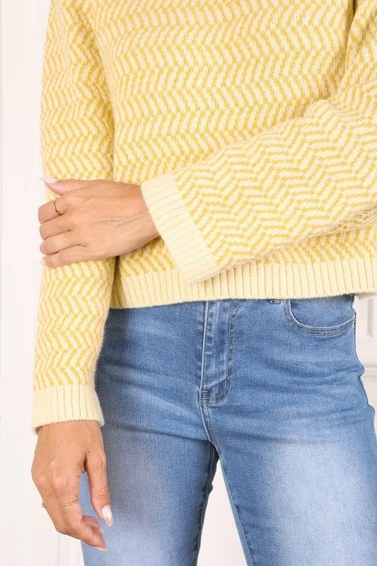 HERRINGBONE SWEATER