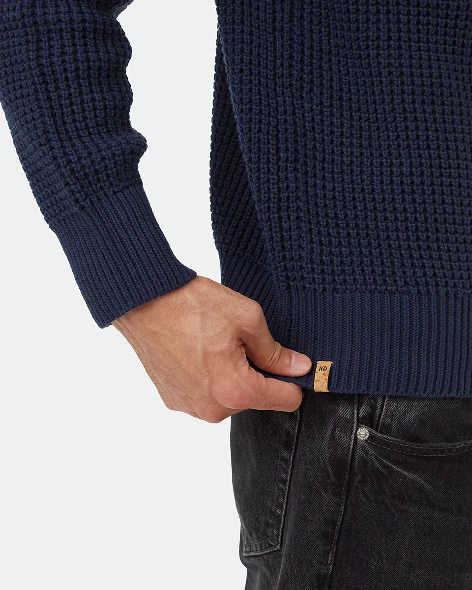 Highline Mock Neck Waffle Crew