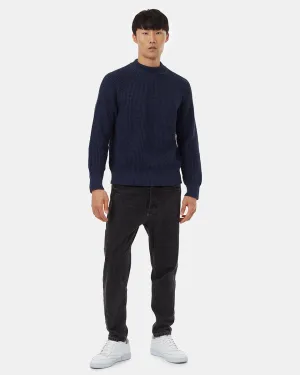 Highline Mock Neck Waffle Crew