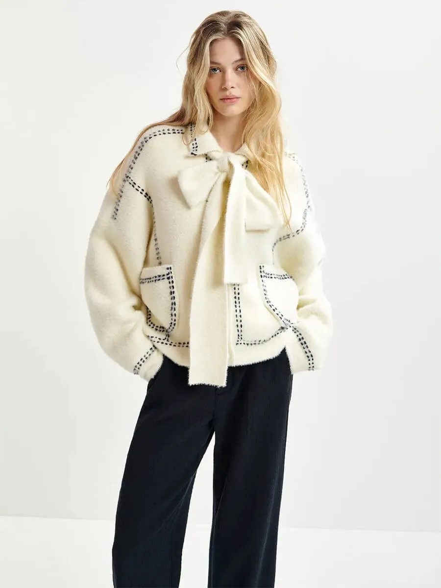 Hoops Cardigan - Cream