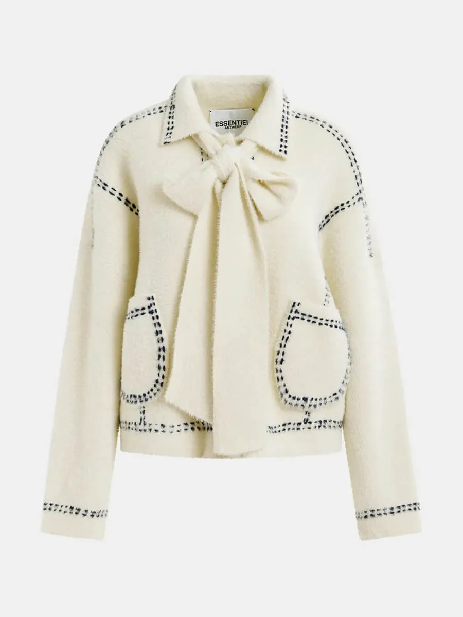 Hoops Cardigan - Cream