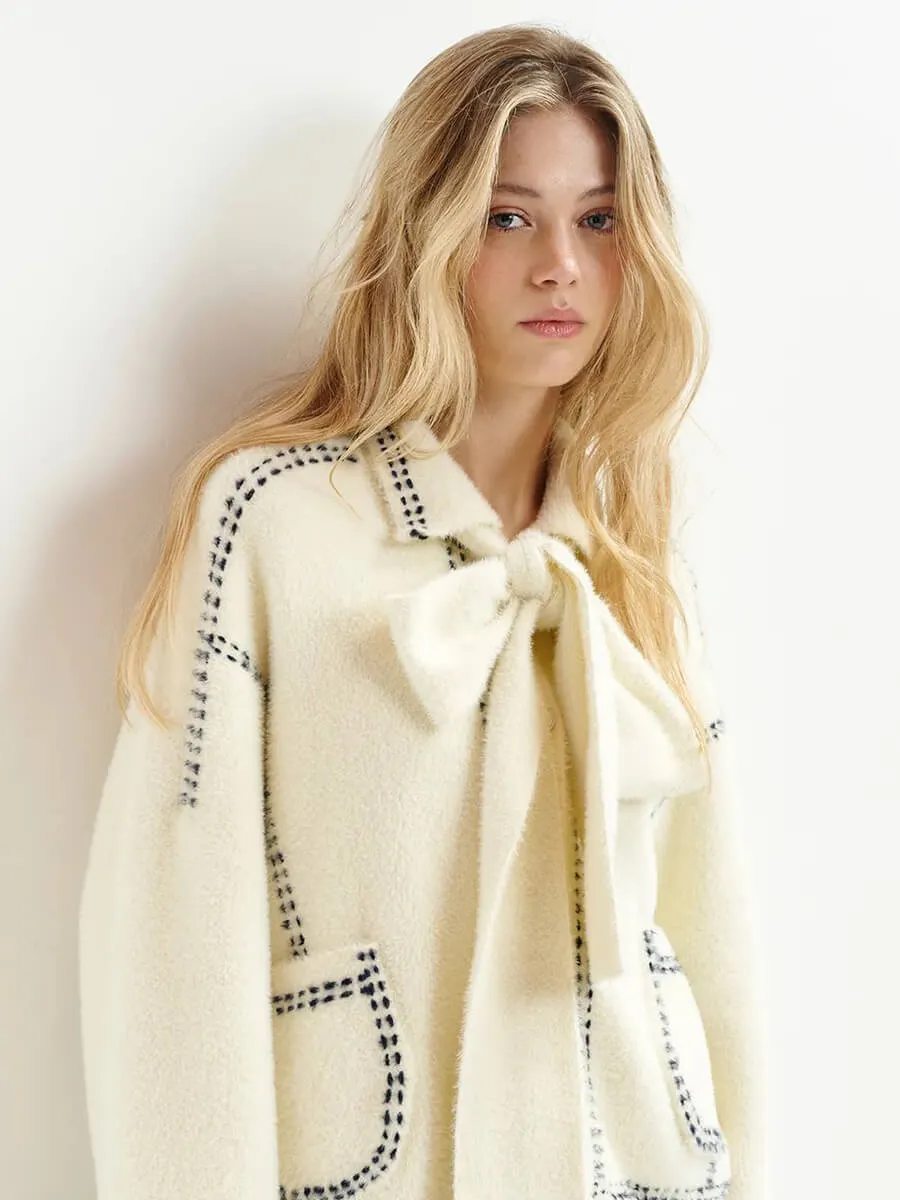 Hoops Cardigan - Cream