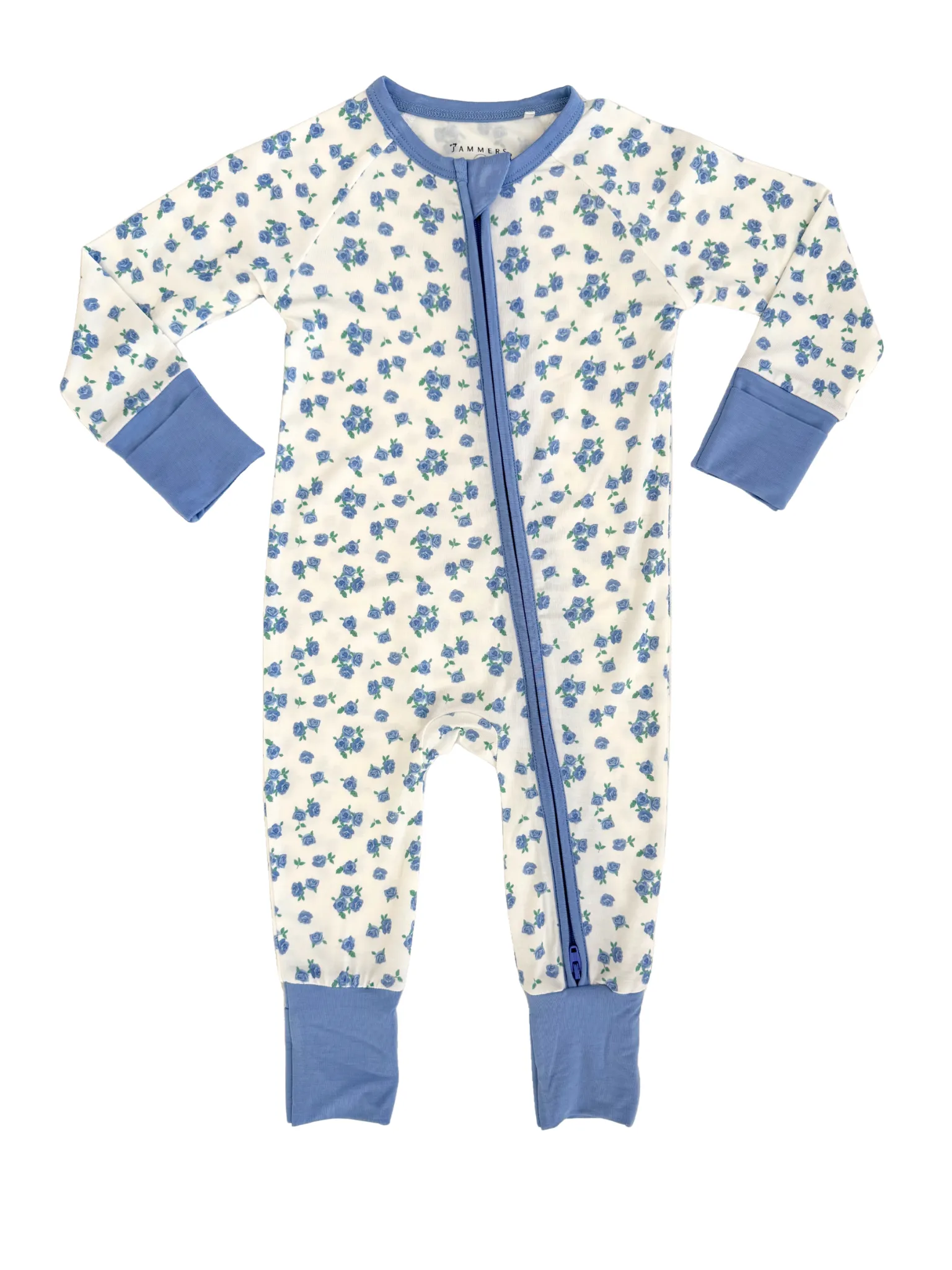 In My Jammers Olivia Floral Zipper Romper