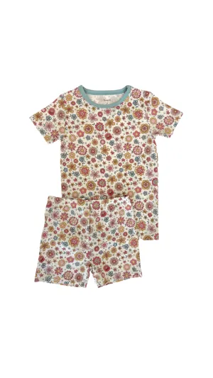 In My Jammers Zoey Floral S/S 2pc PJ Set w/Shorts