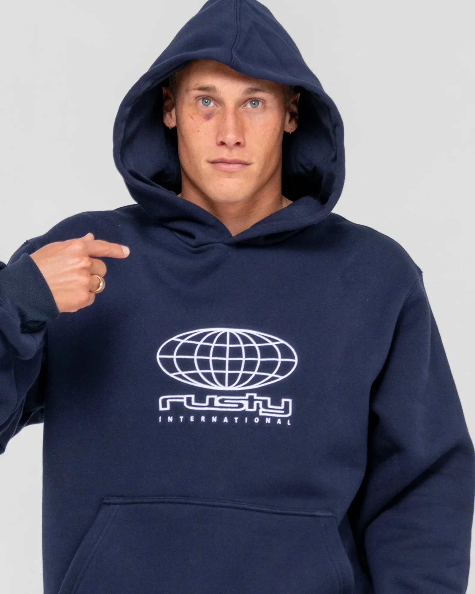 Internazionale Hooded Fleece Blue