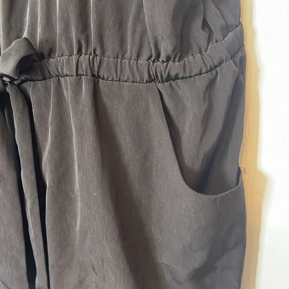 J Crew Silk Black Romper XL