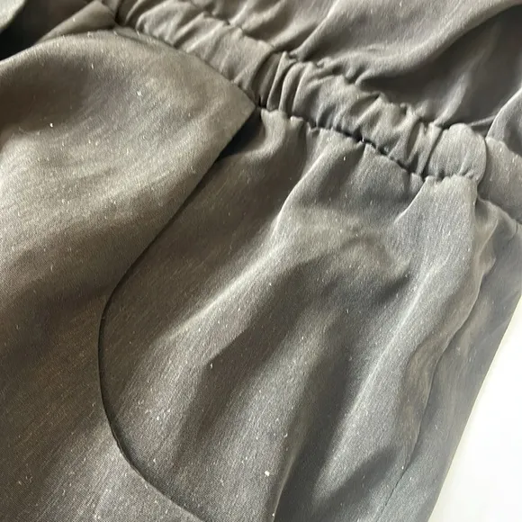 J Crew Silk Black Romper XL