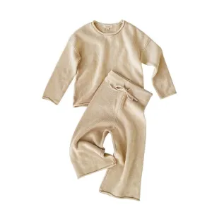 Knitted Mommy & Me Sets: Organic Cotton Cable Knit Sweaters