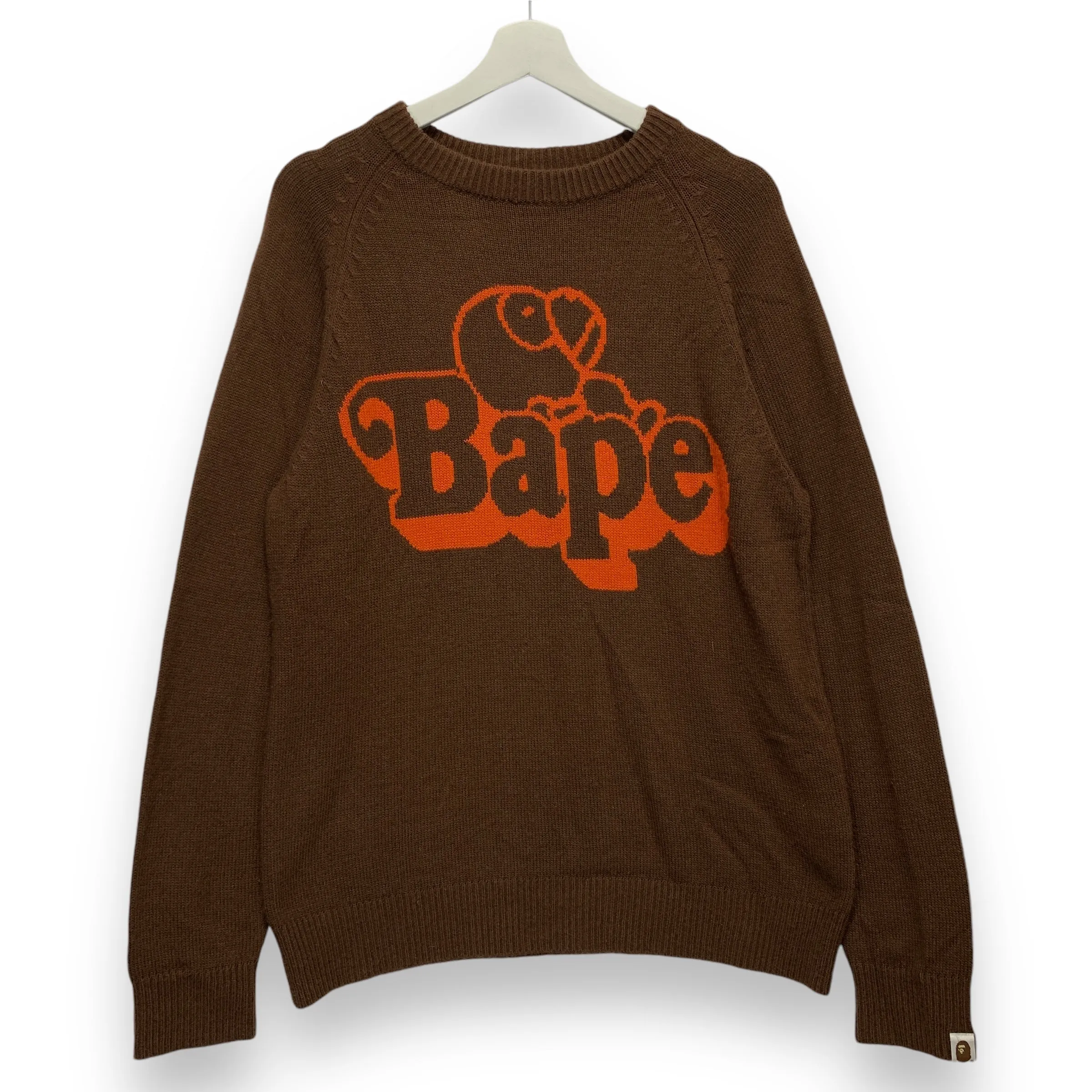 [L] A Bathing Ape Bape Baby Milo Knit Crewneck Sweater