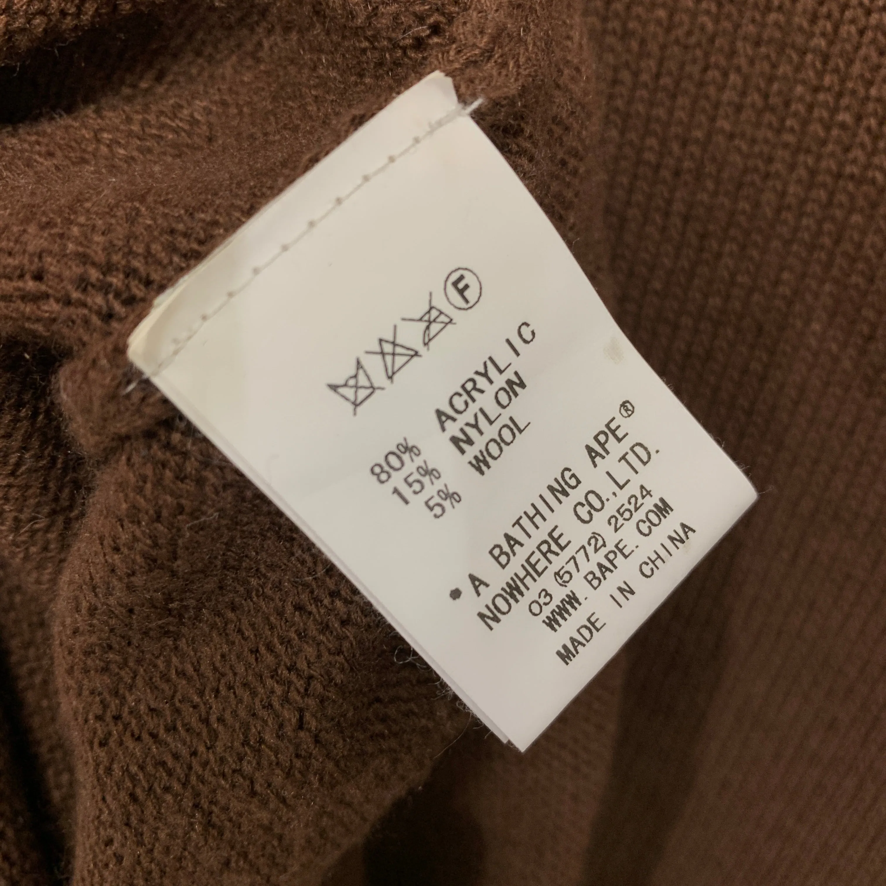 [L] A Bathing Ape Bape Baby Milo Knit Crewneck Sweater