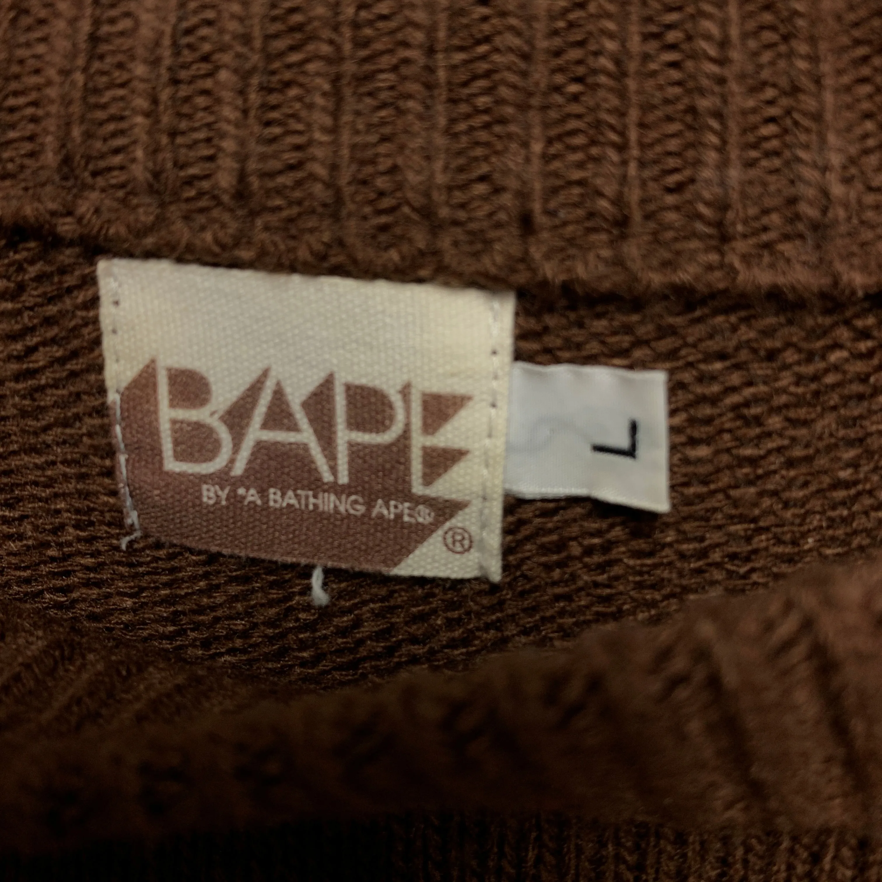 [L] A Bathing Ape Bape Baby Milo Knit Crewneck Sweater