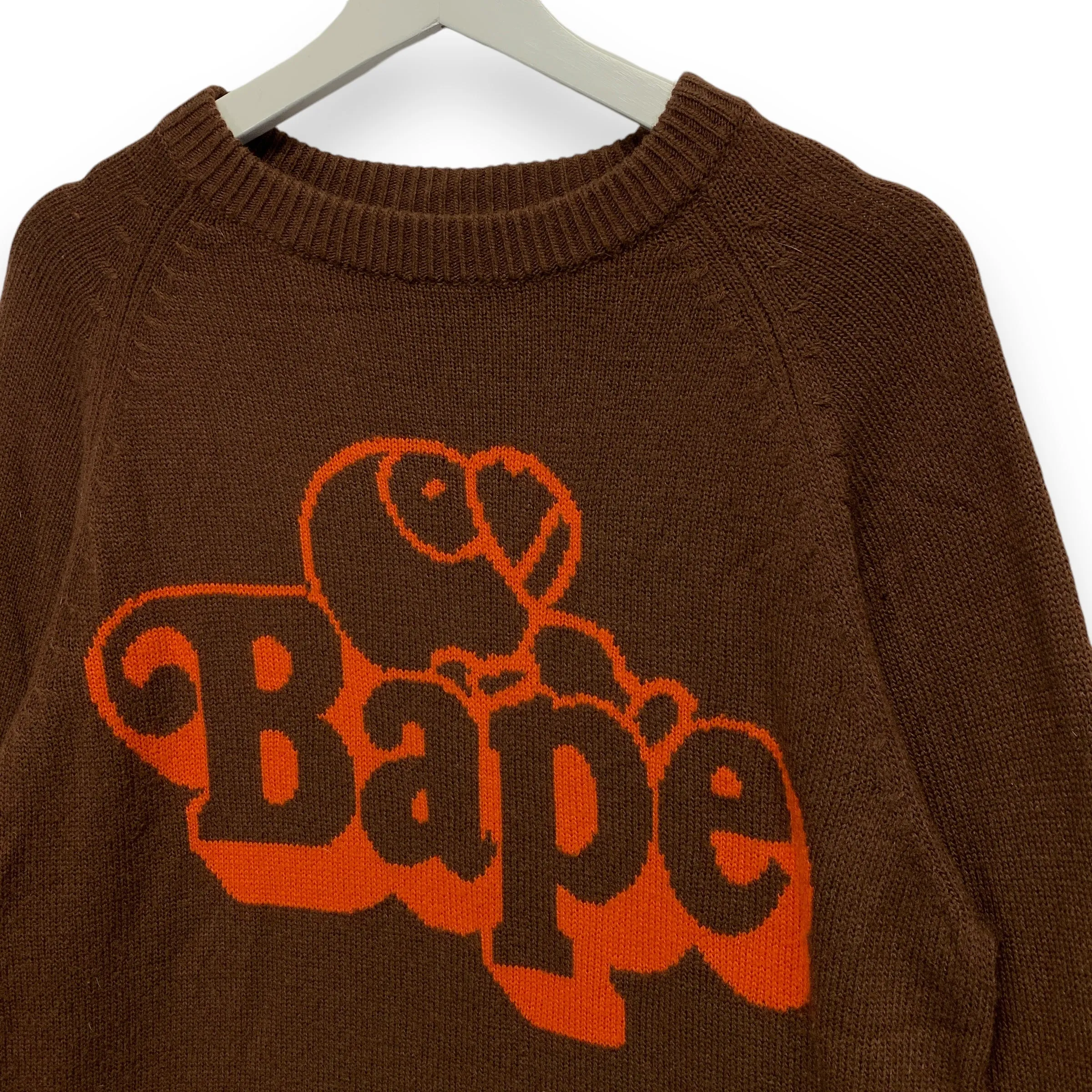 [L] A Bathing Ape Bape Baby Milo Knit Crewneck Sweater