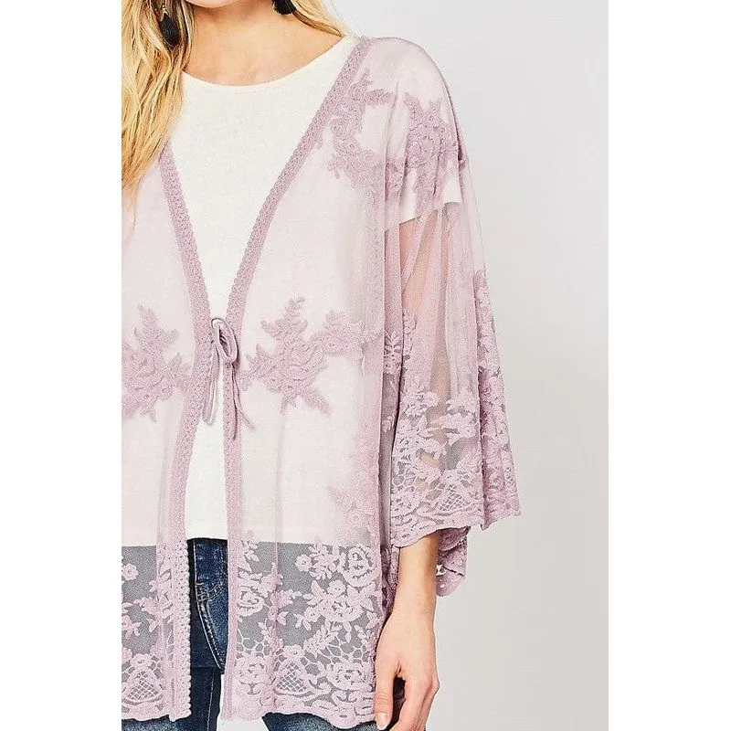 Lace cardigan Regular Size