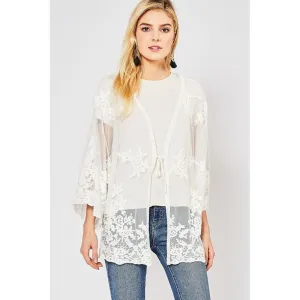 Lace cardigan Regular Size