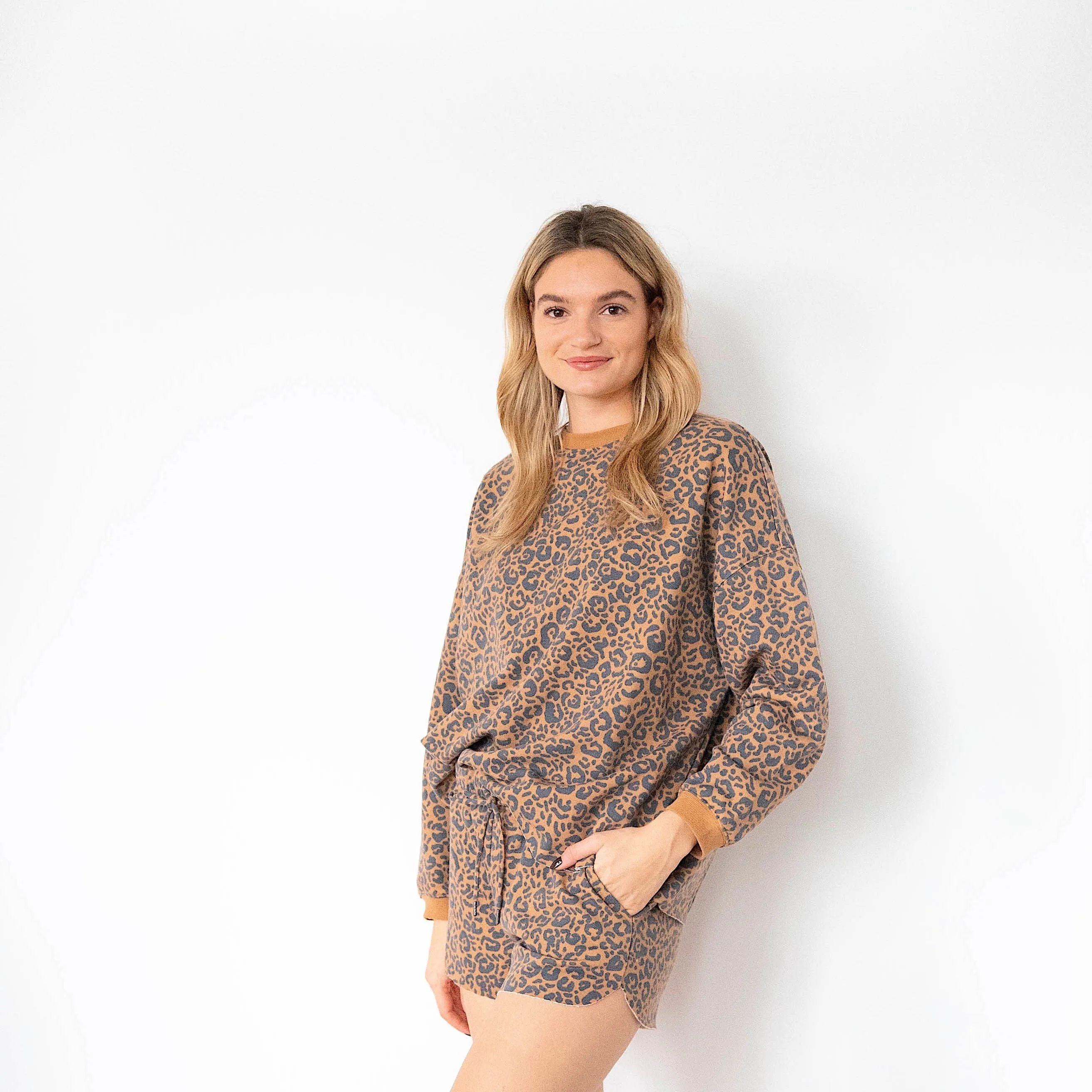 Ladies' Brown Animal Comfortwear Collection Shorties