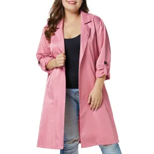 Large Size Women's Fat Mm Autumn and Winter Slim Windbreaker Jacket