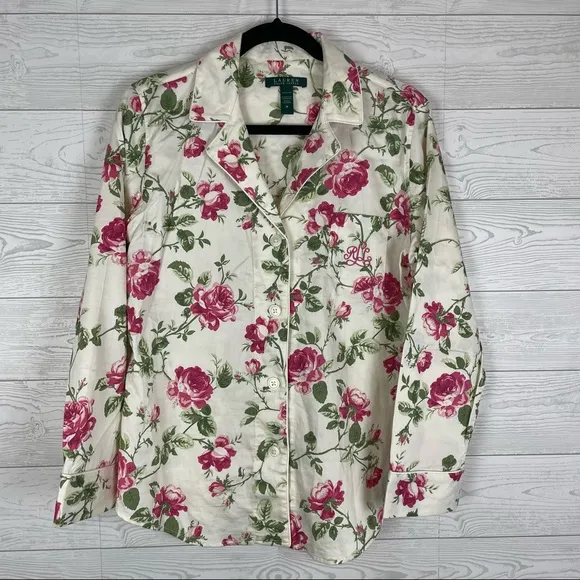 Lauren Ralph Lauren Floral Pajamas Set Size Medium