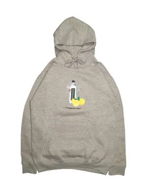 Lemon sting hoodie heather grey