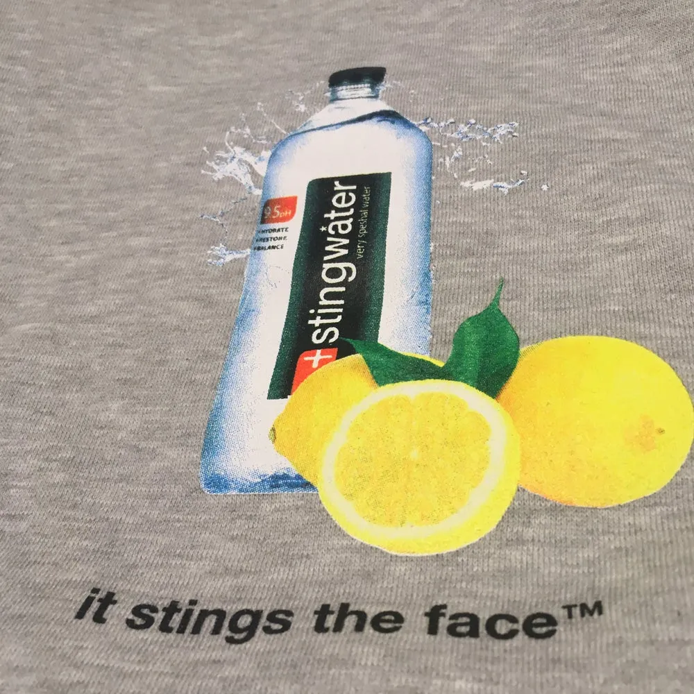 Lemon sting hoodie heather grey