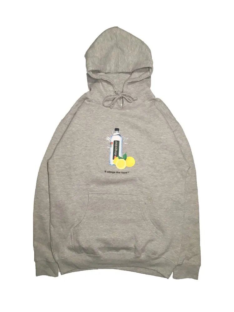 Lemon sting hoodie heather grey