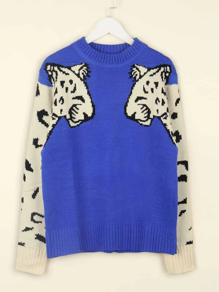 Leopard Knit Sweaters