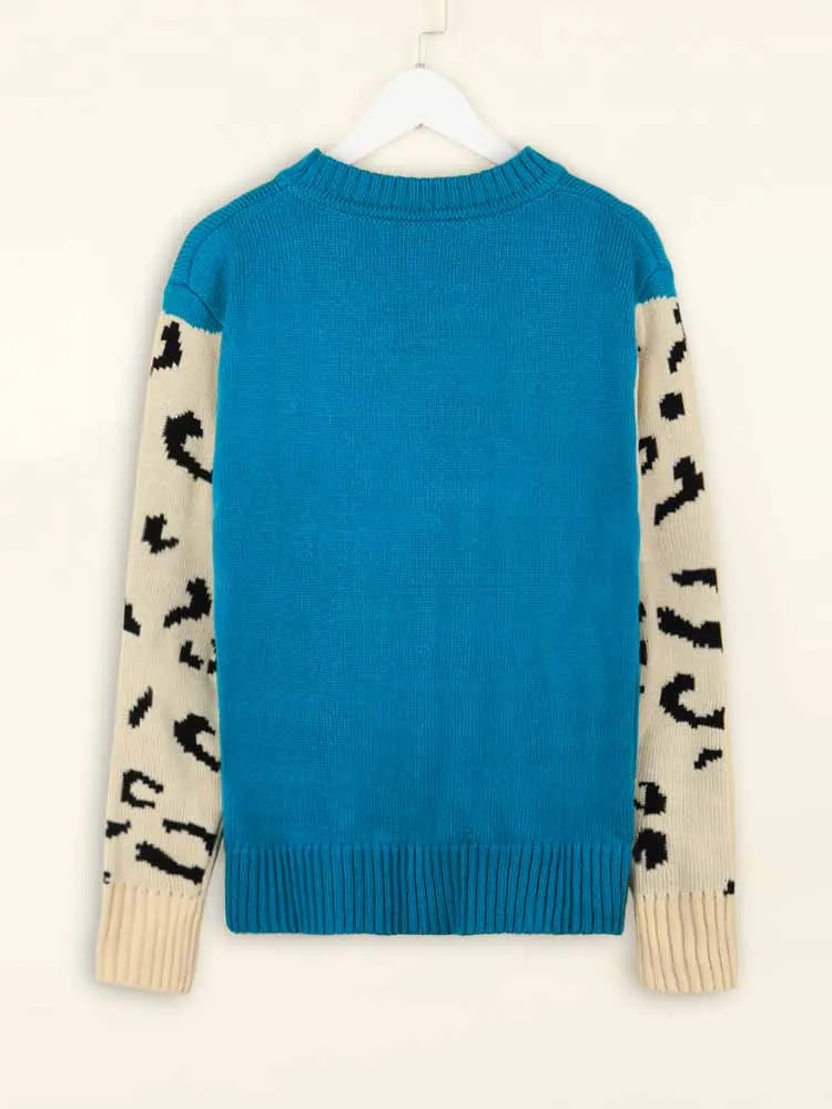 Leopard Knit Sweaters