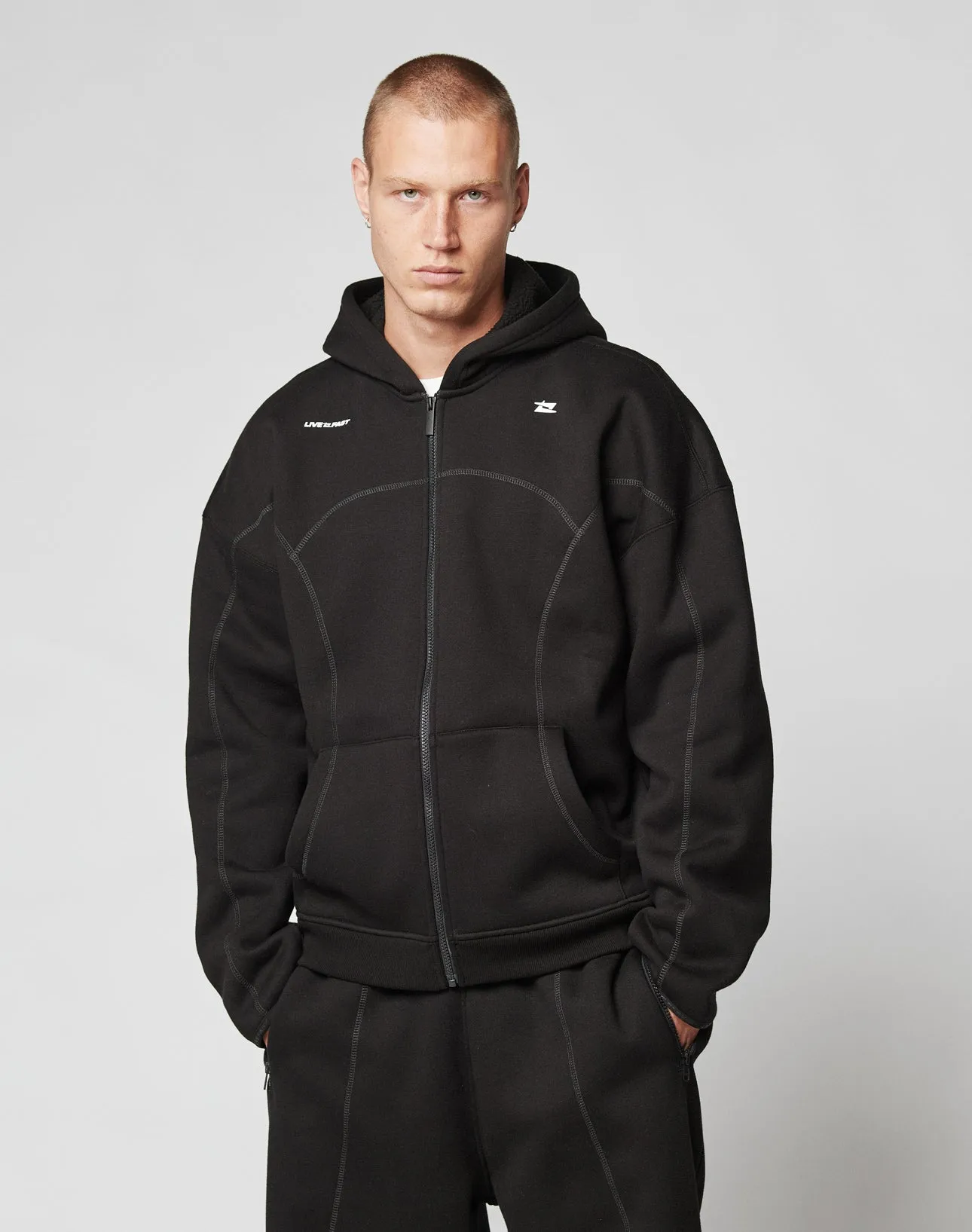 LFDY Active Fleece Hooded Zip