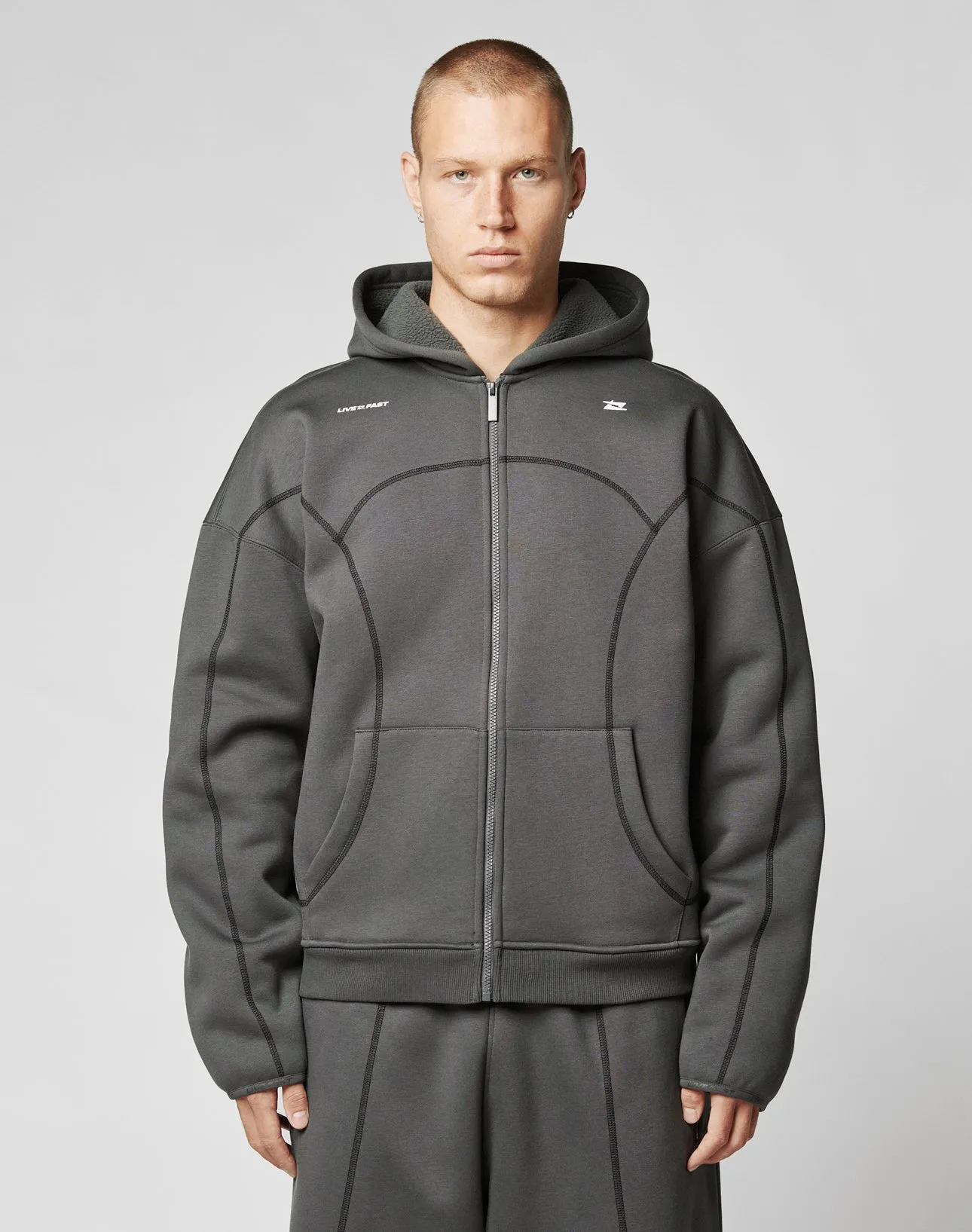 LFDY Active Fleece Hooded Zip